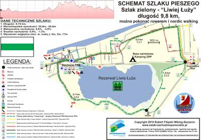 Szlak zielony pieszy "Liwia Łuża" - 9,8 km