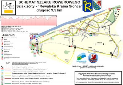 Szlak rowerowy żółty "Rewalska Kraina Słońca" - 9,7 km