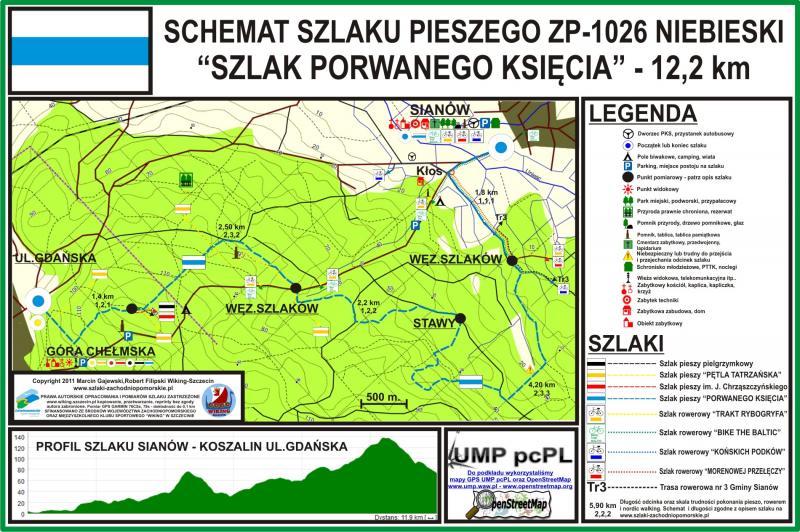 Szlak niebieski pieszy "Porwanego Księcia", ZP-1026 - 12,10 km